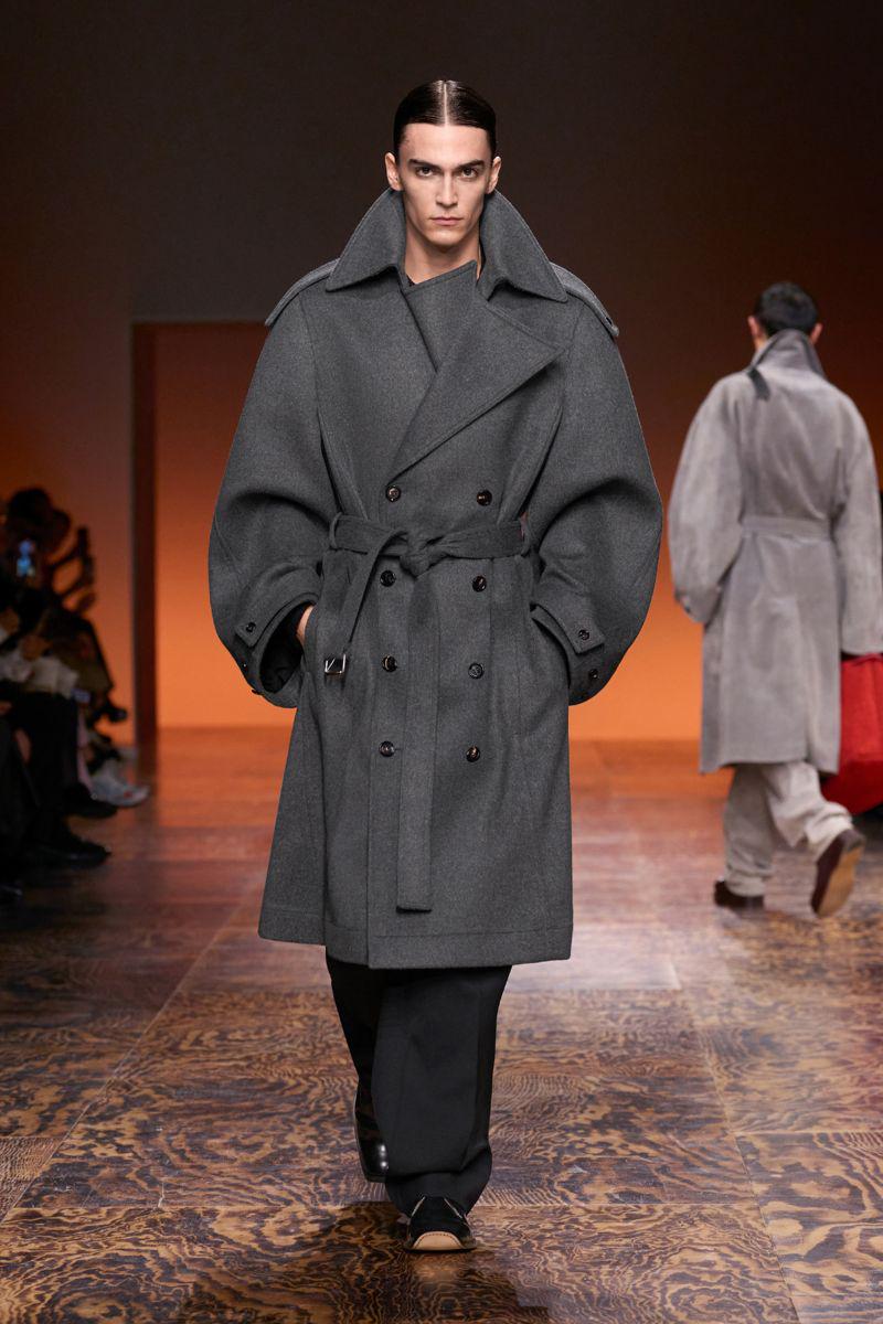 BOTEGA VENETA FW2024 Wool Trench Coat